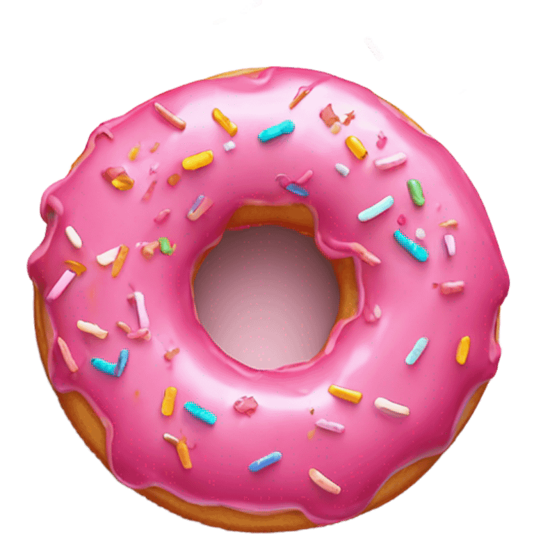 Pink Glazed Donut emoji