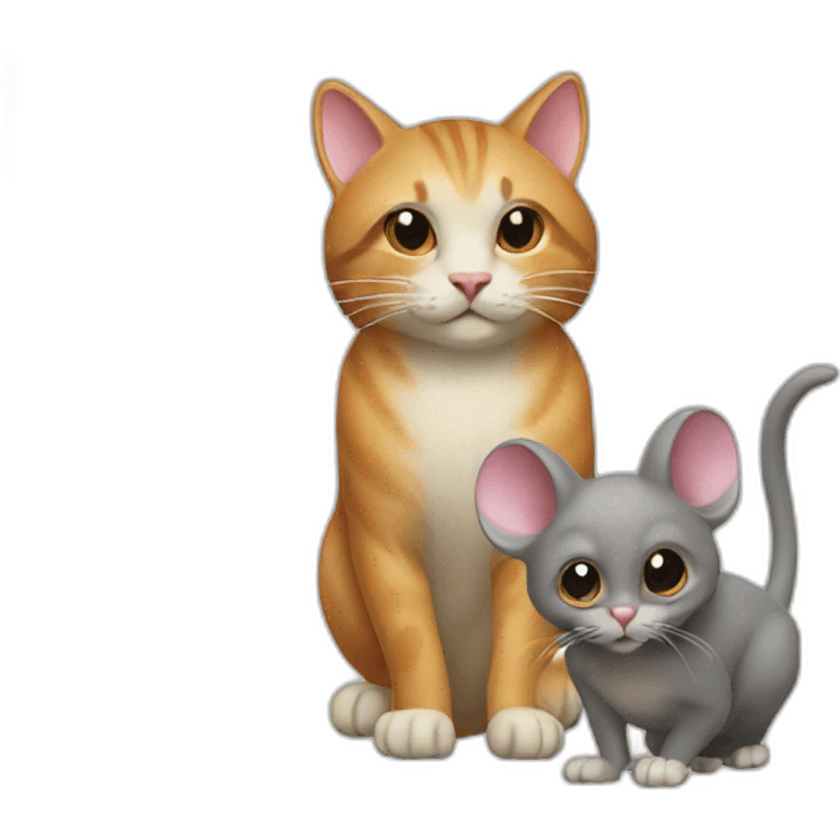 cat and mouse emoji