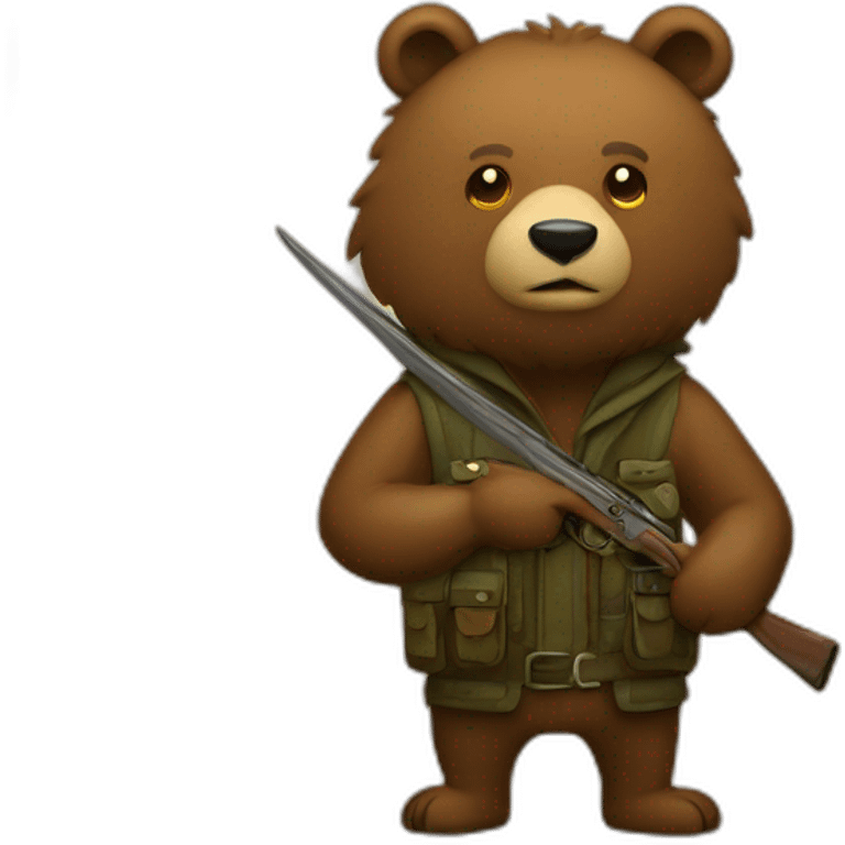 bear over hunter emoji