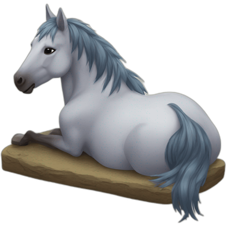 sleeping spirit horse emoji