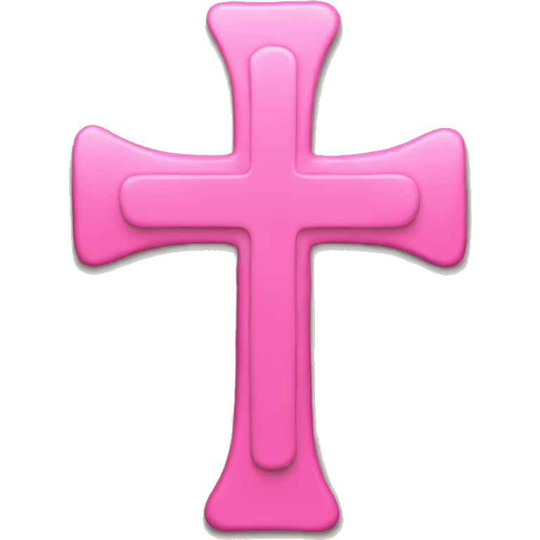 Pink cross emoji