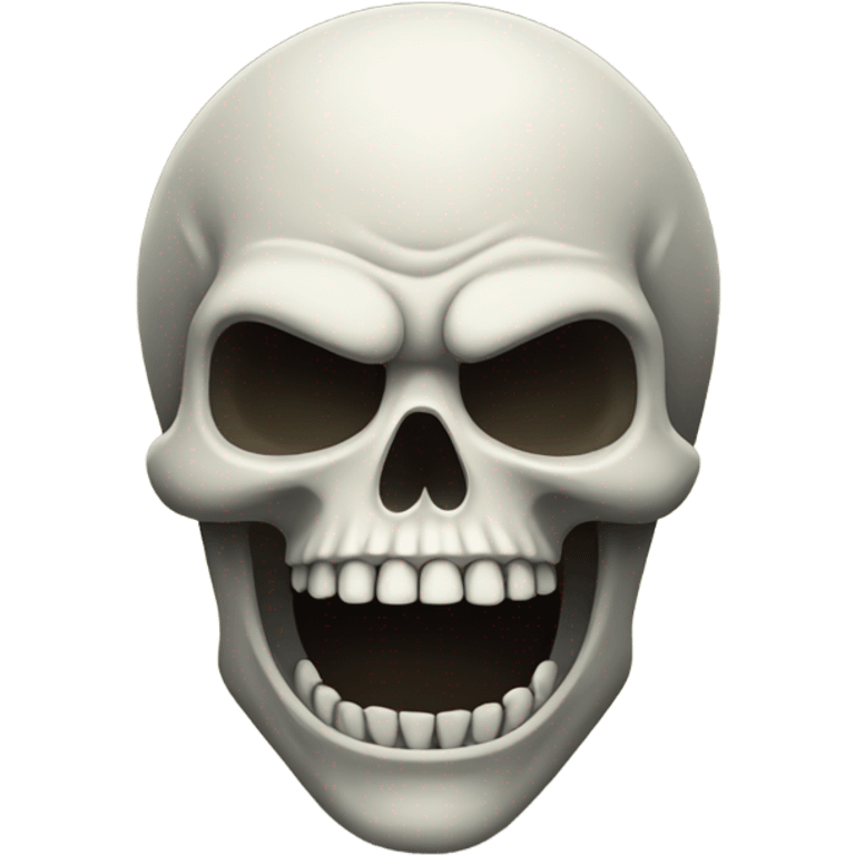 Scary skull emoji