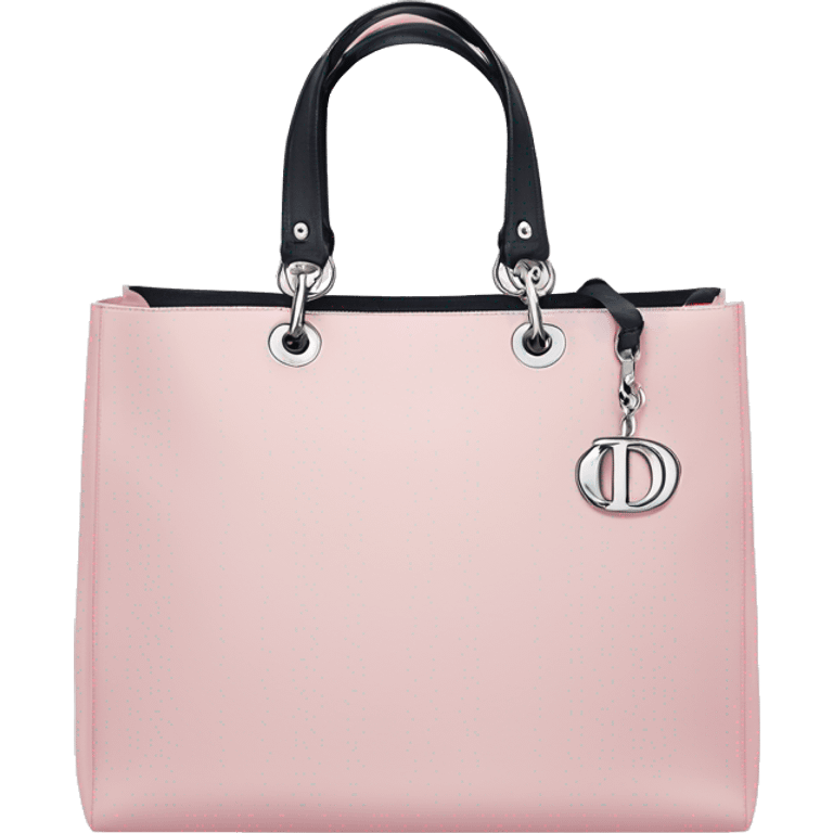 Light Pink shopping bags Dior  emoji