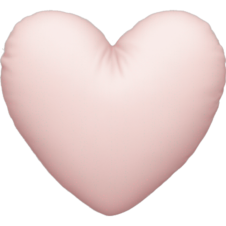 Light pink heart pillow emoji