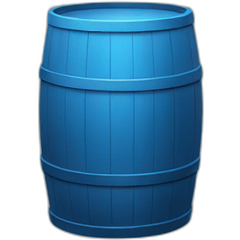 blue barrel of glass emoji