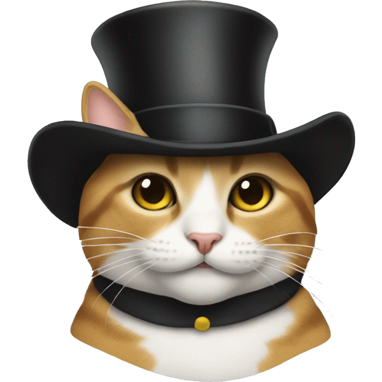 Cat wearing a top hat  emoji