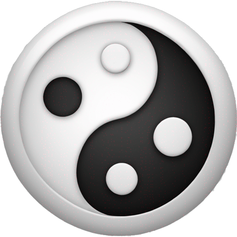 yin yang with no circle emoji