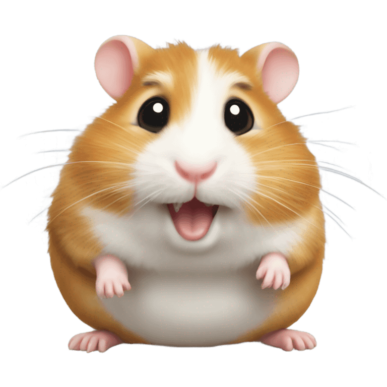 Silly hamster emoji