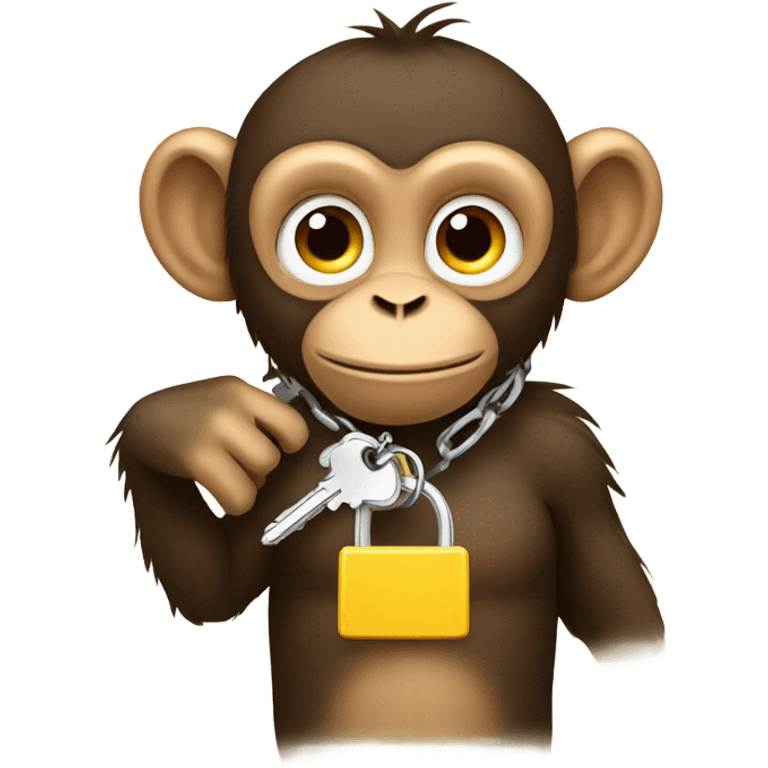 monkey with keys emoji