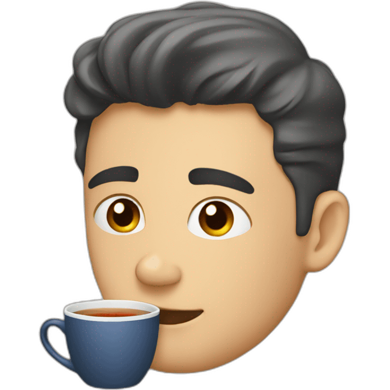 British men drink tea emoji