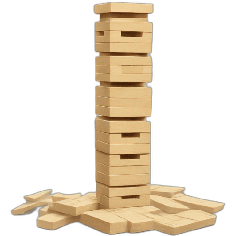 Jenga-monopoly emoji