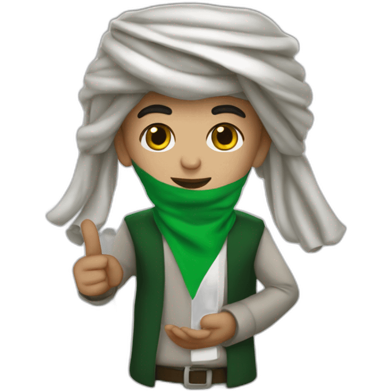 Algérie mélanger avec Palestine emoji