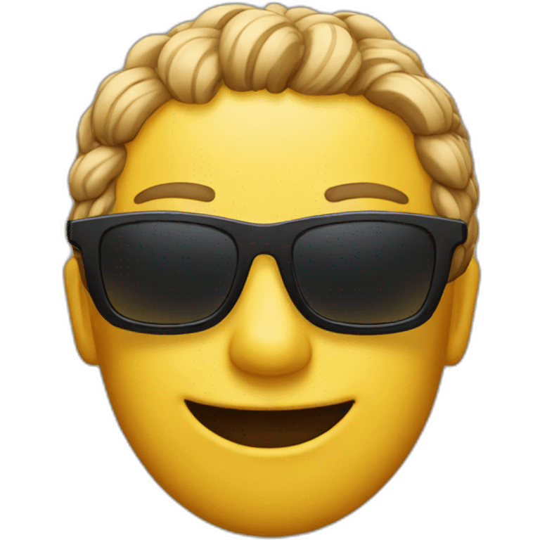 Emoji with sunglasses  emoji