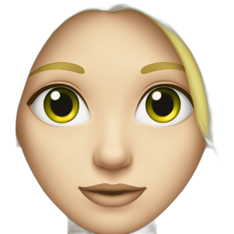 Blond yeux vert avec des tns emoji