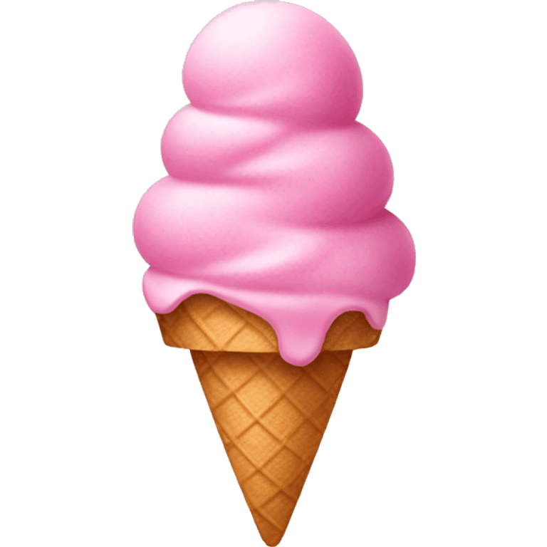 Pretty pink icecream emoji