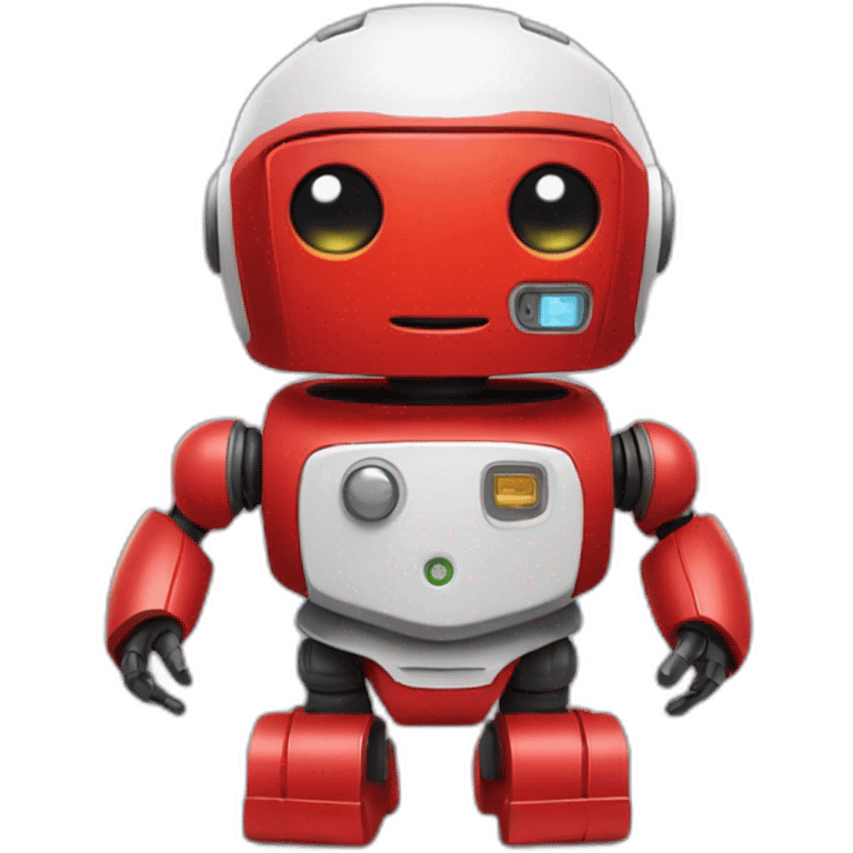 cute little red robot emoji