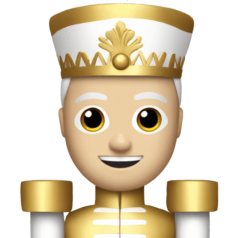 Nutcracker white and gold emoji