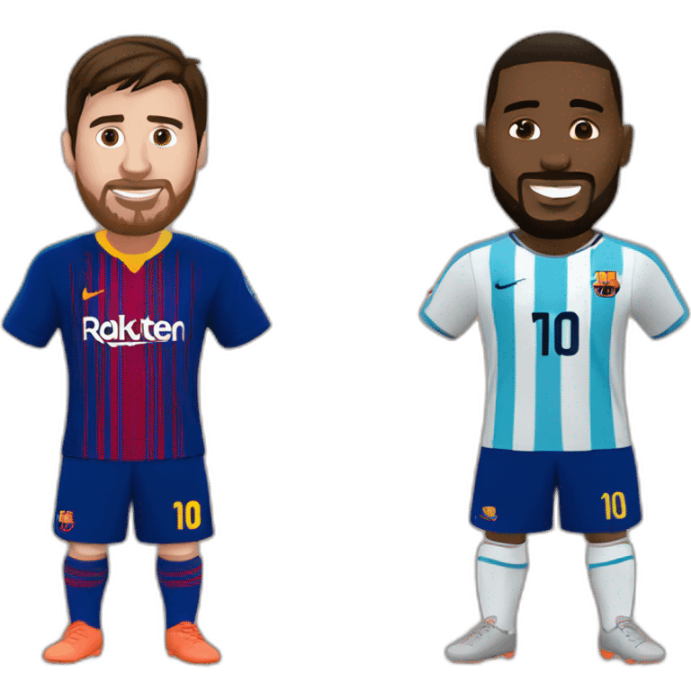 Messi et mpapé emoji