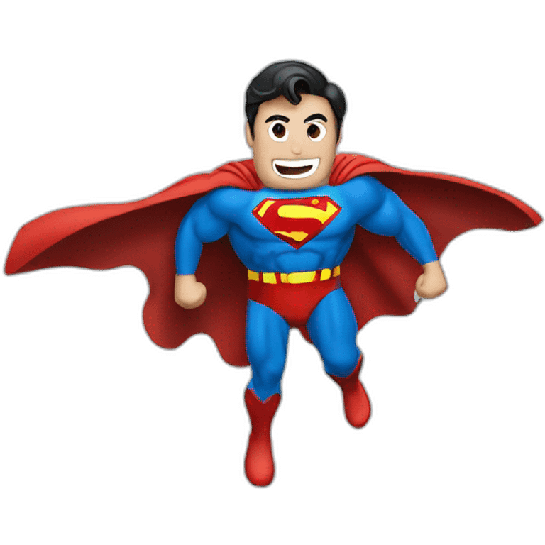 Superman qui rigole emoji