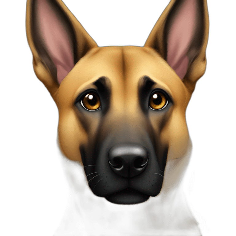 a Malinois says hello emoji