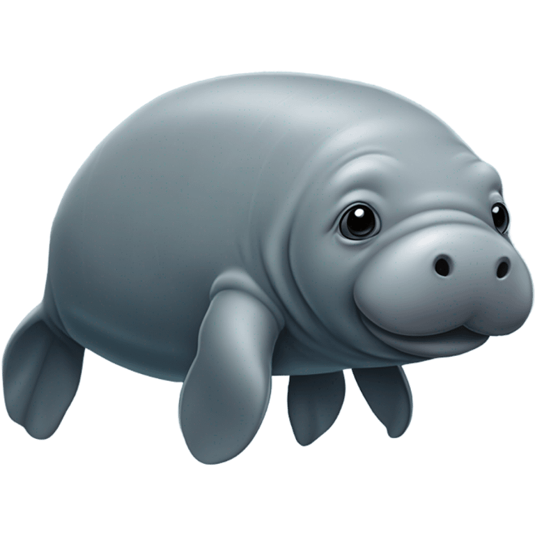 Eye lashes on a manatee  emoji