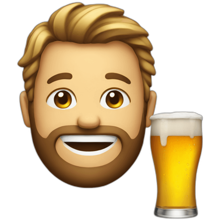 beer-smile emoji