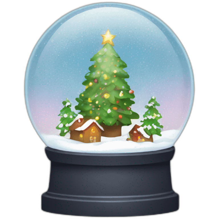 new year snow globe emoji