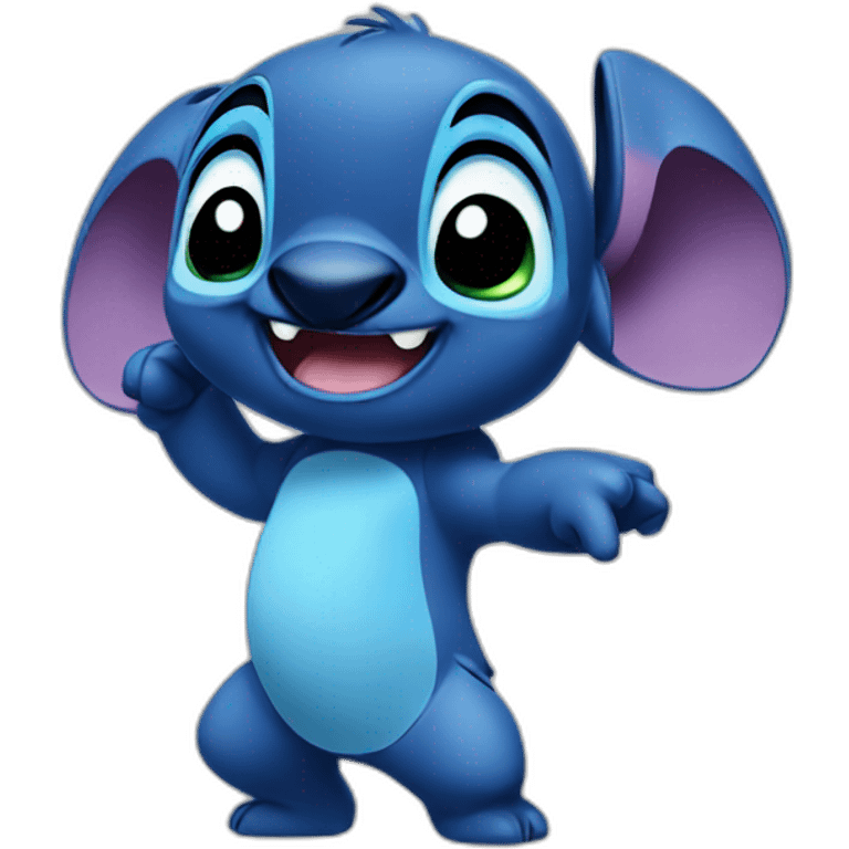 Young Stitch dancing emoji