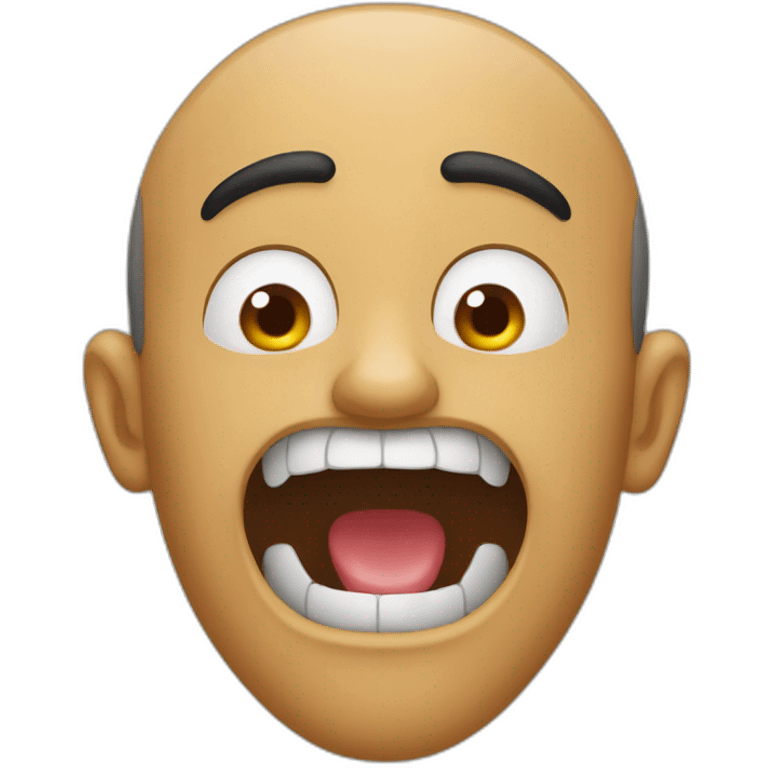 Zemmour mouth wide open emoji