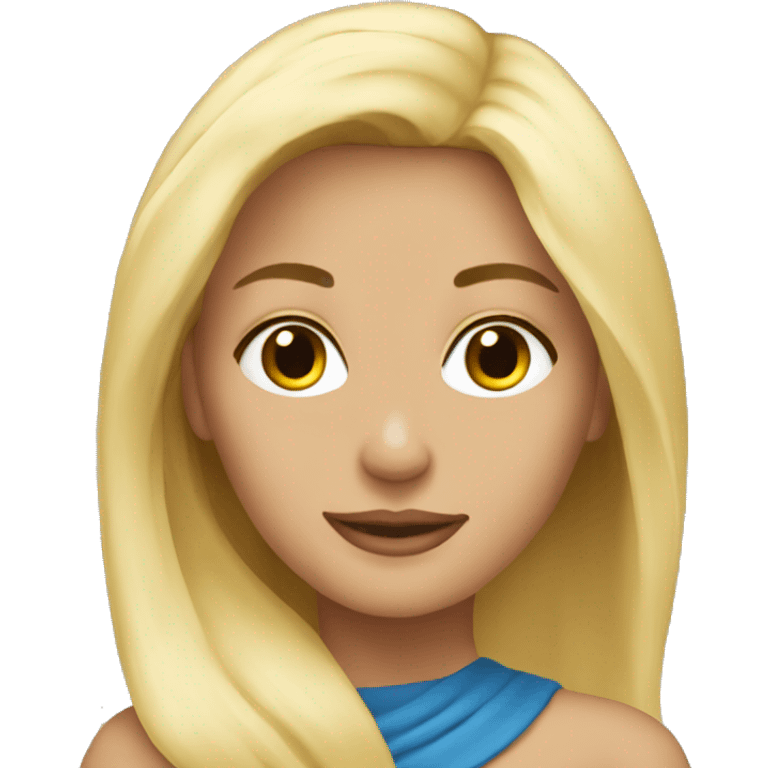 very beautiful blonde woman emoji