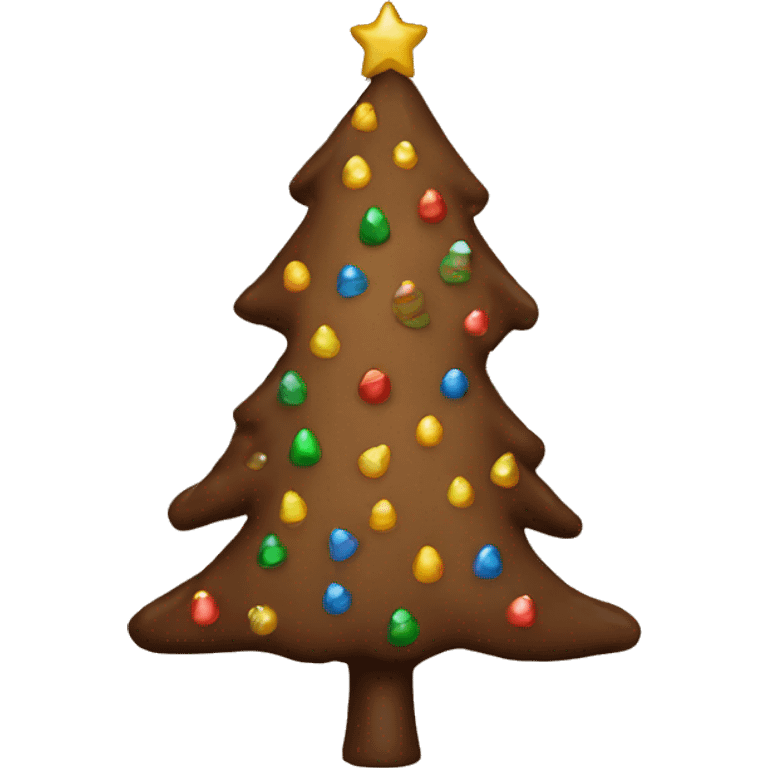 brown christmas tree  emoji