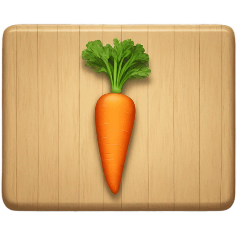 Table and a carrot emoji