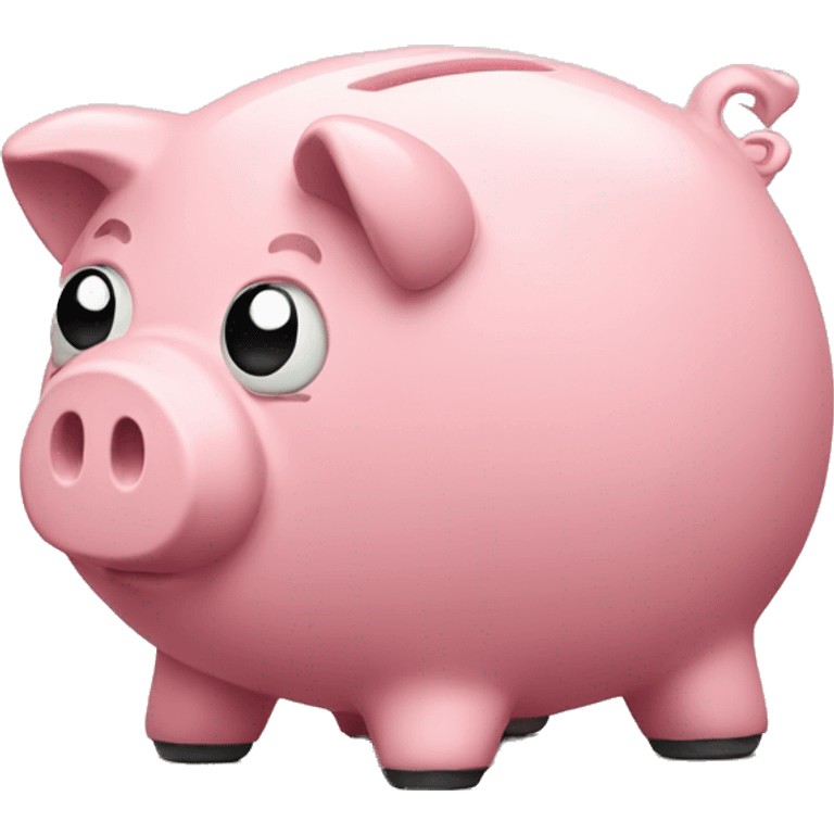 sad piggy bank emoji