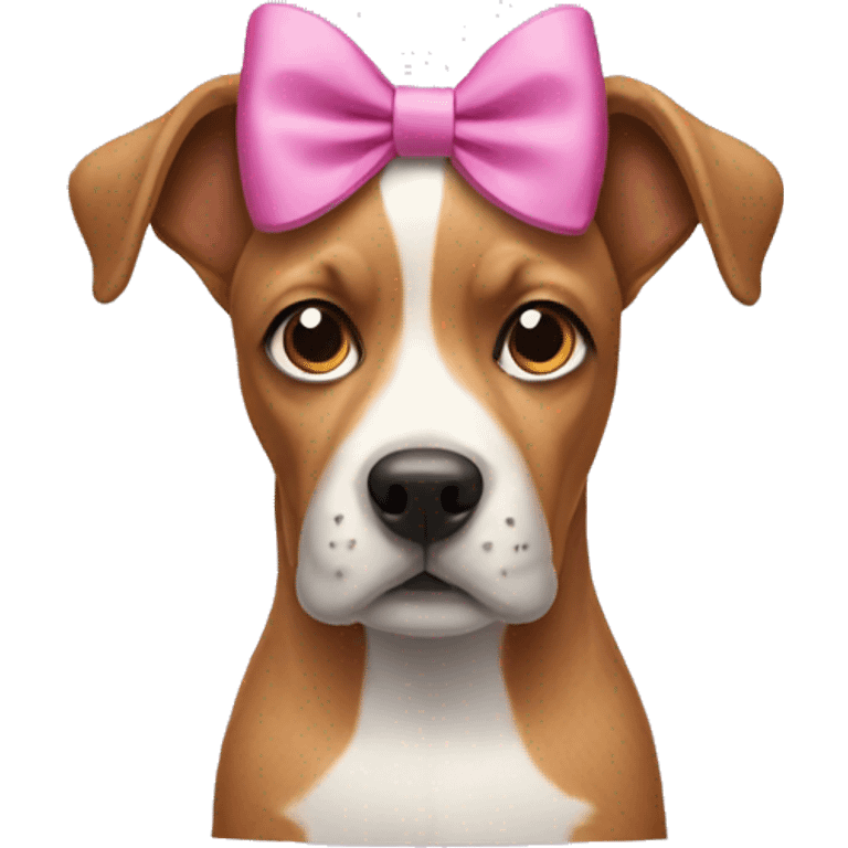 dog with a bow on its head emoji