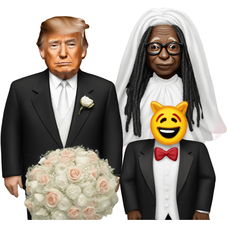 Whoopi Goldberg marries Trump emoji