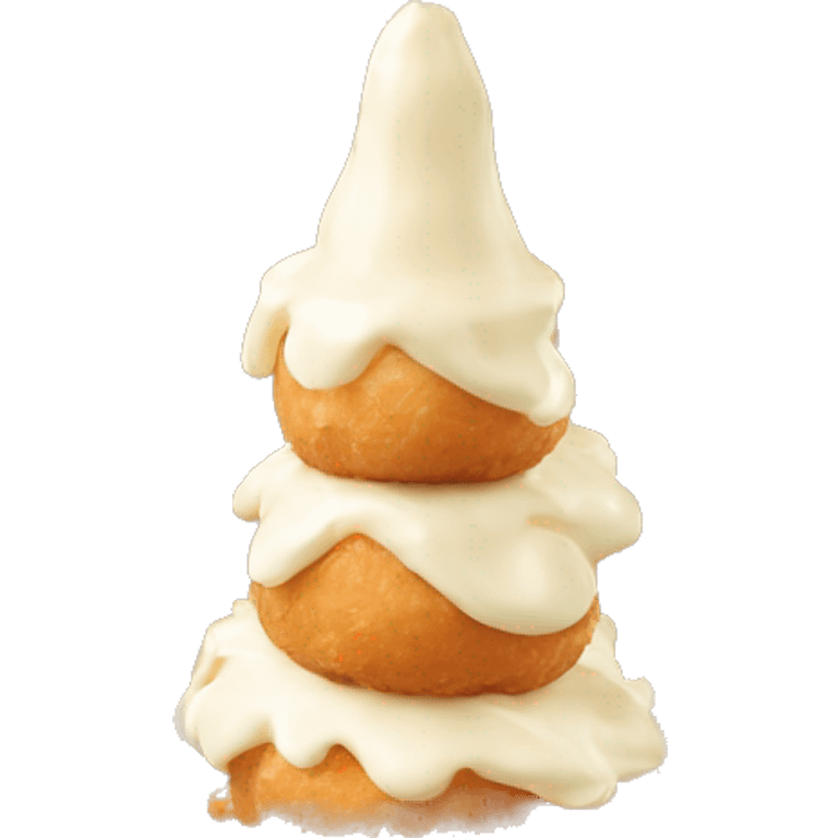 croquembouche with cream  emoji