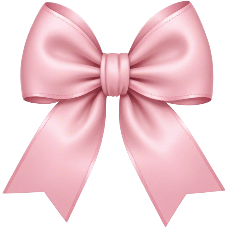 light pink bow on light pink bow emoji