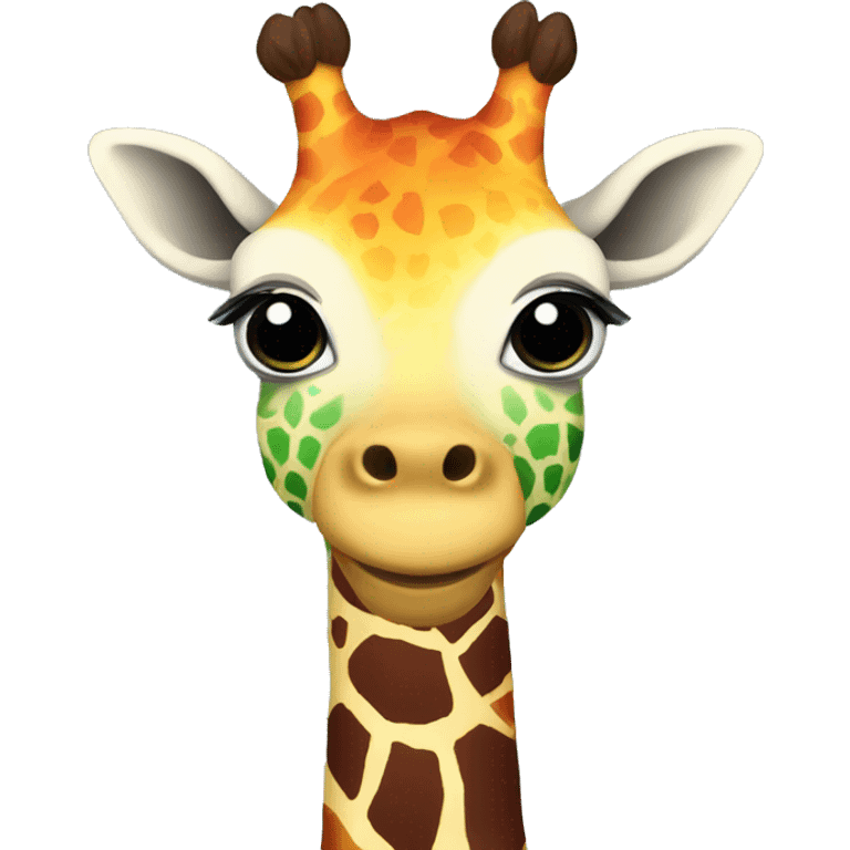 rainbow giraffe emoji