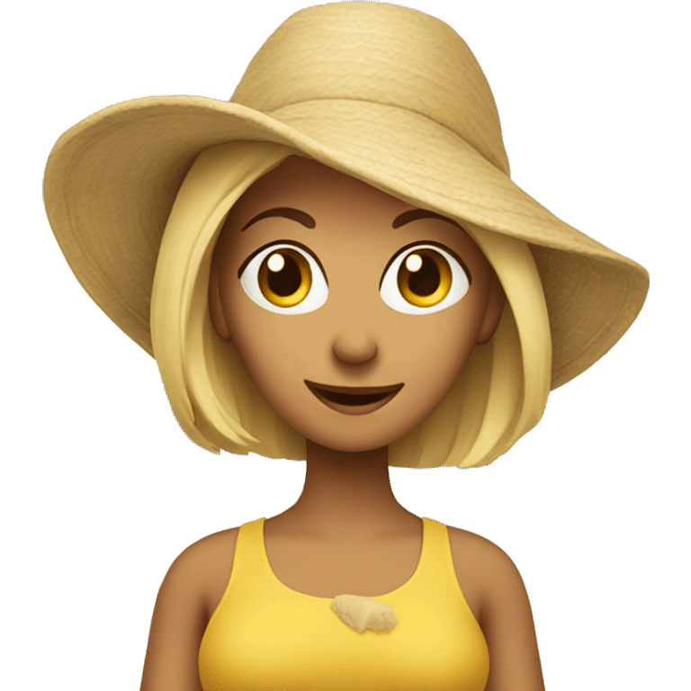 female vacation expert travel beach emoji