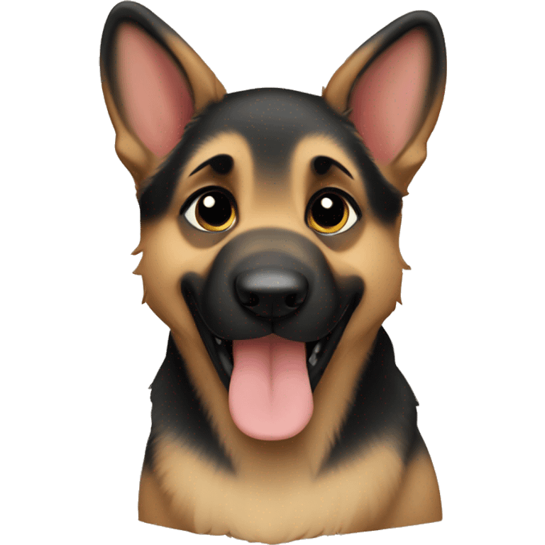 German shepherd puppy emoji