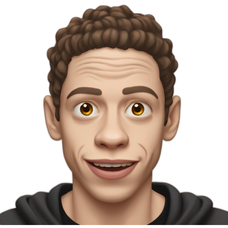 pete davidson as an ape emoji