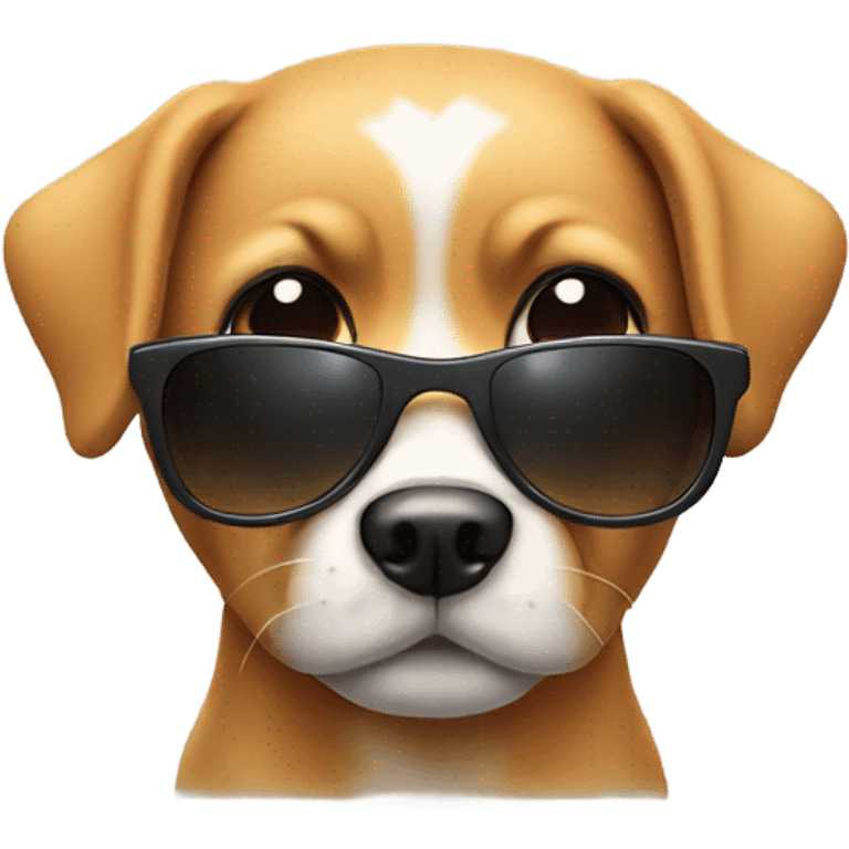 Dog wearing sunglasses   emoji