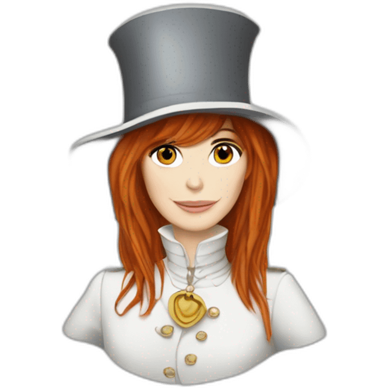 Mylène Farmer en mousquetaires libertine sans chapeau emoji