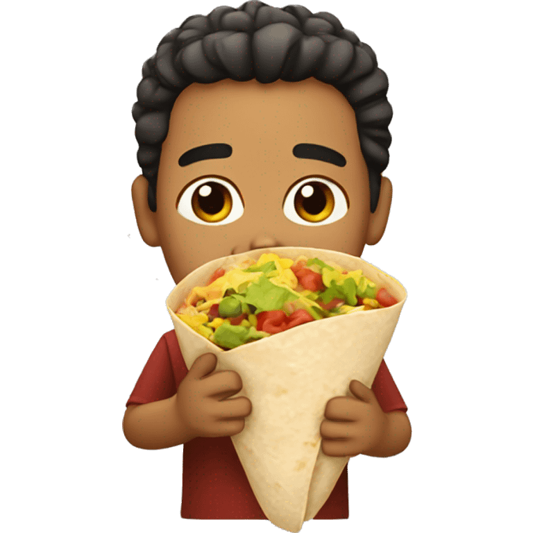 Mexican with burrito emoji