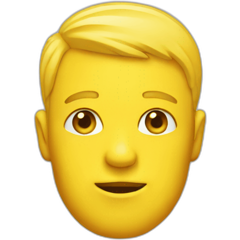 yellow head emoji