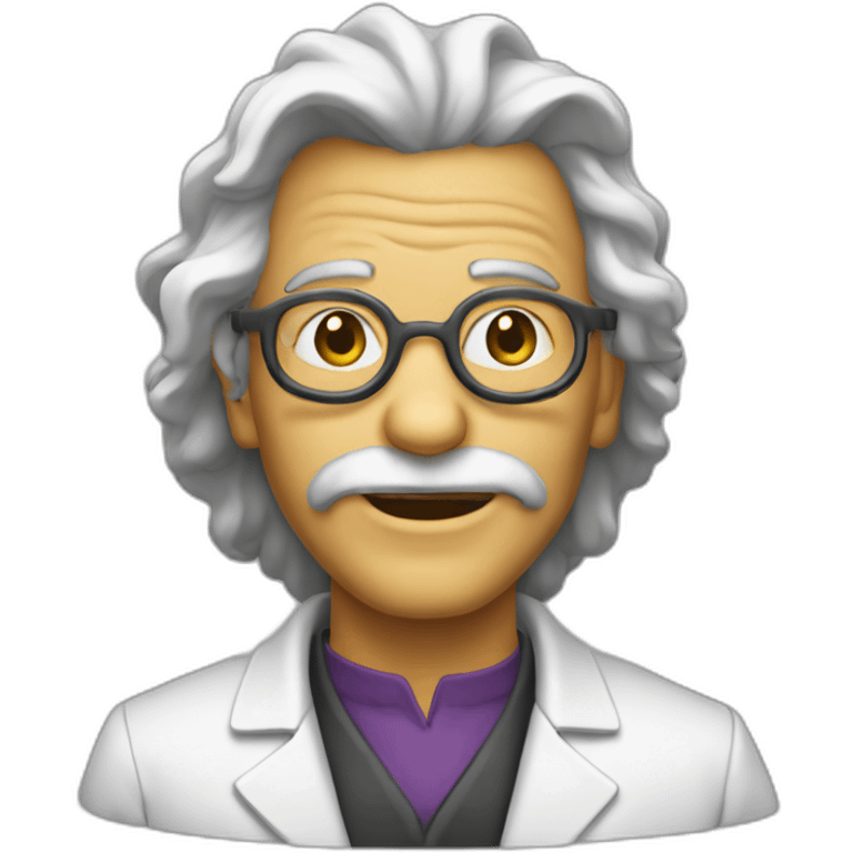 mutantmad scientist bold outline emoji