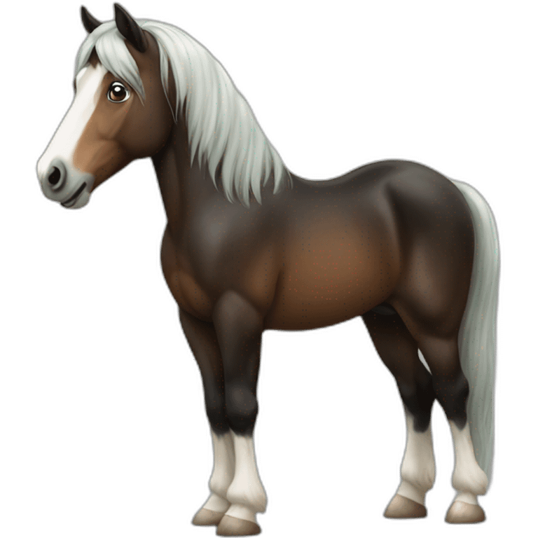 Irish cob horse emoji