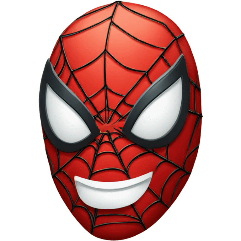 Spiderman face smile emoji