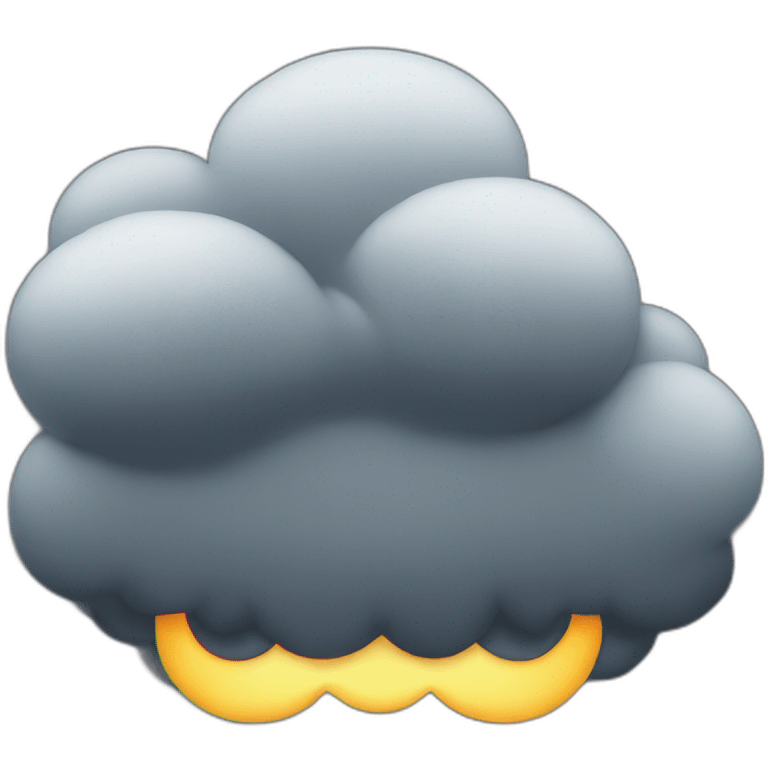 dark cloud emoji