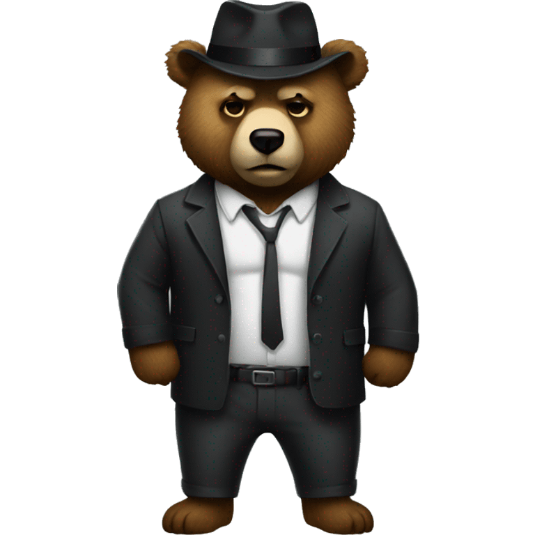 Mafia bear emoji